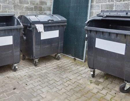 Dumpster pad cleaning